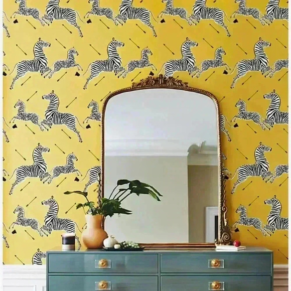 Anthropologie Scalamandre zebra Wallpaper - Picture 1 of 5